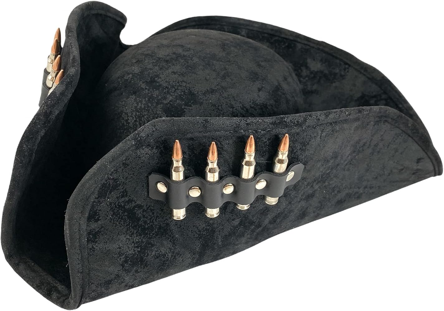 【一点物】 handmade pirate hat gothic Real Leather Handmade Tricorn Pirate Hat - for Costume and